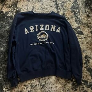 dark blue arizona crewneck